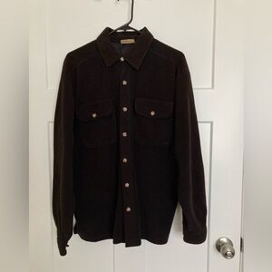 Northwest Territory Men’s shirt, Button down shirt, Brown, Size L.